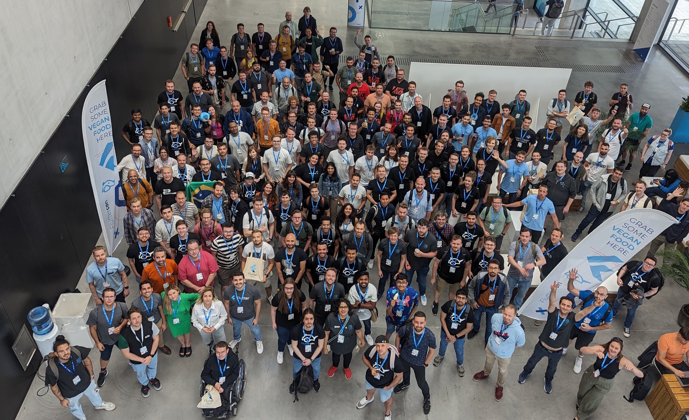 Flutter folks during the group photo. I think it’s just a small fraction of all the Flutter enthusiasts. Credit: Michał Jabłoński